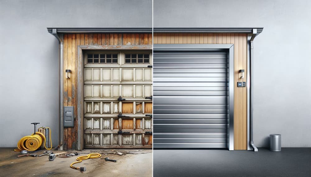 Garage door work in Ramona