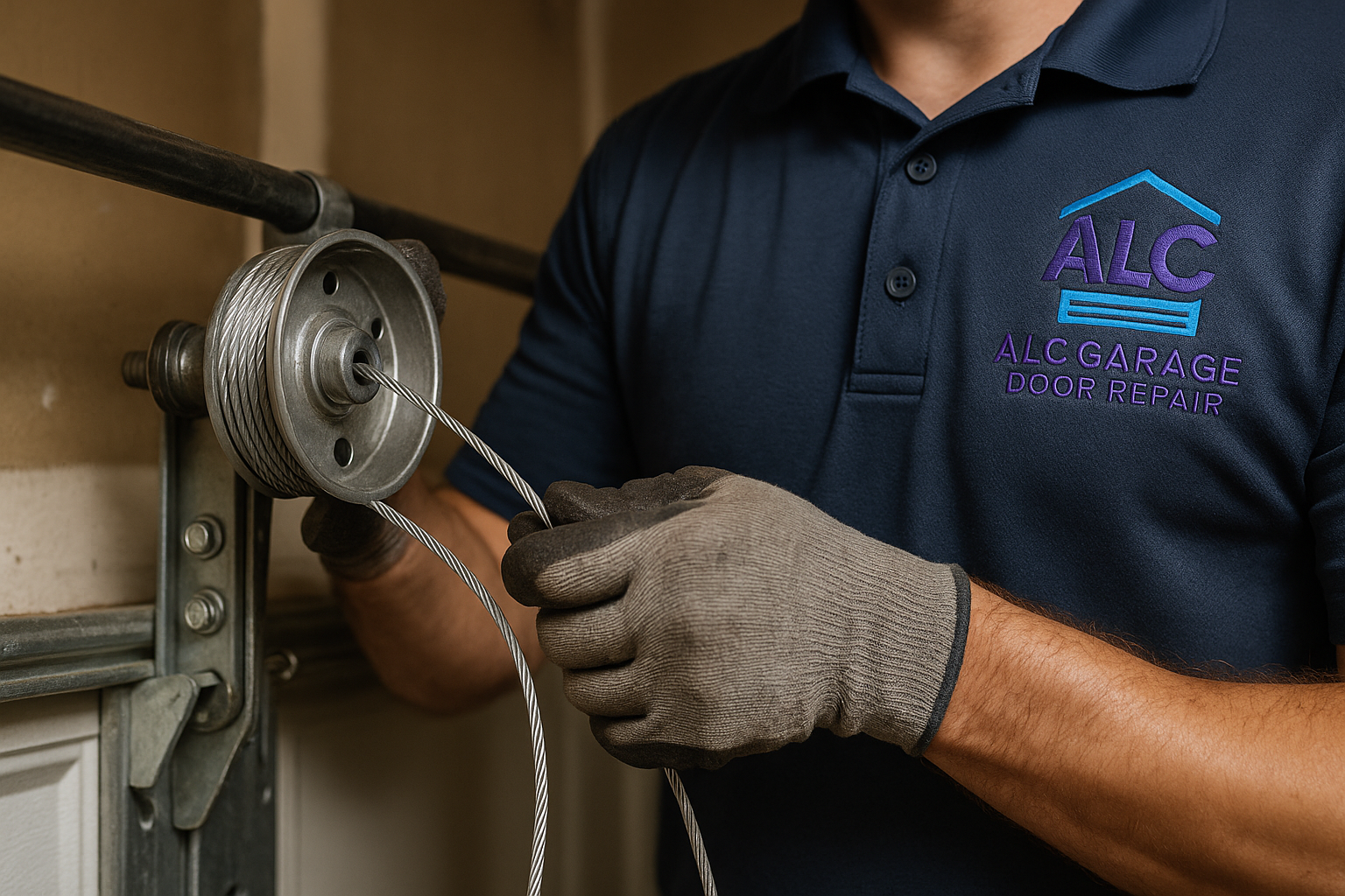 Garage Door Cable Repair in Ramona