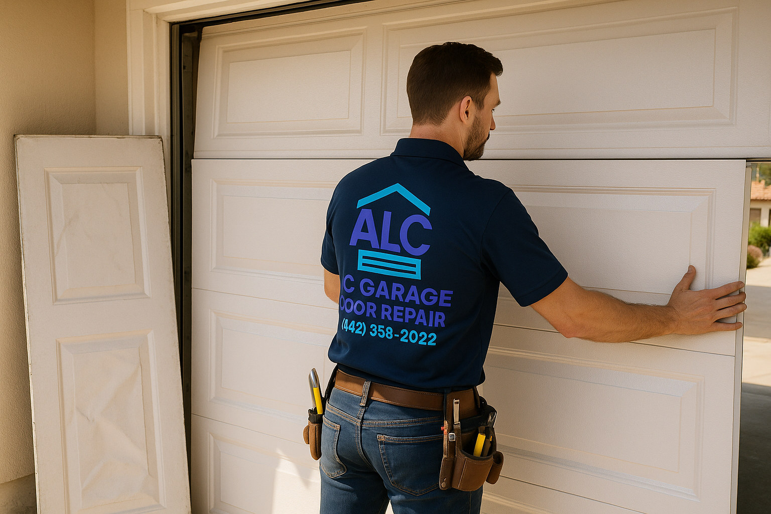 Garage Door Panel Replacement in Ramona