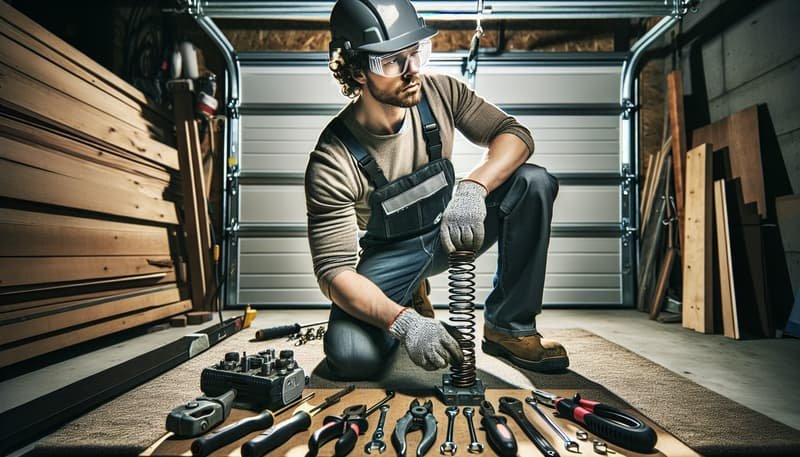 Garage Door Spring Repair in Ramona