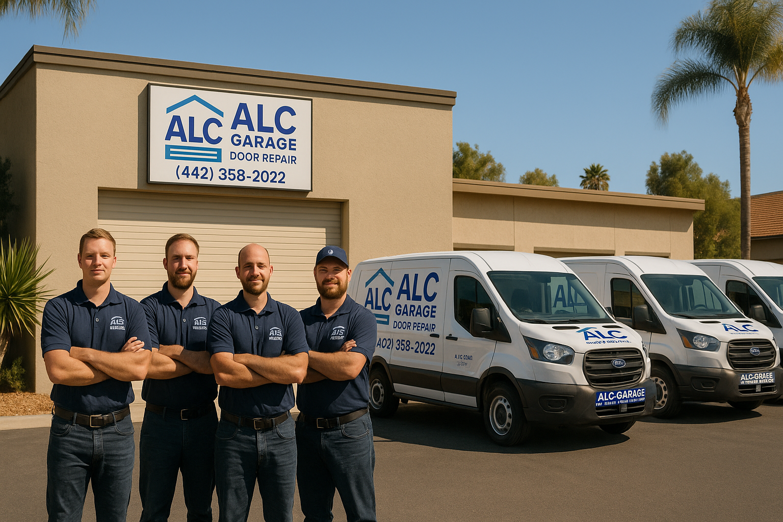 Professional garage door service in Ramona