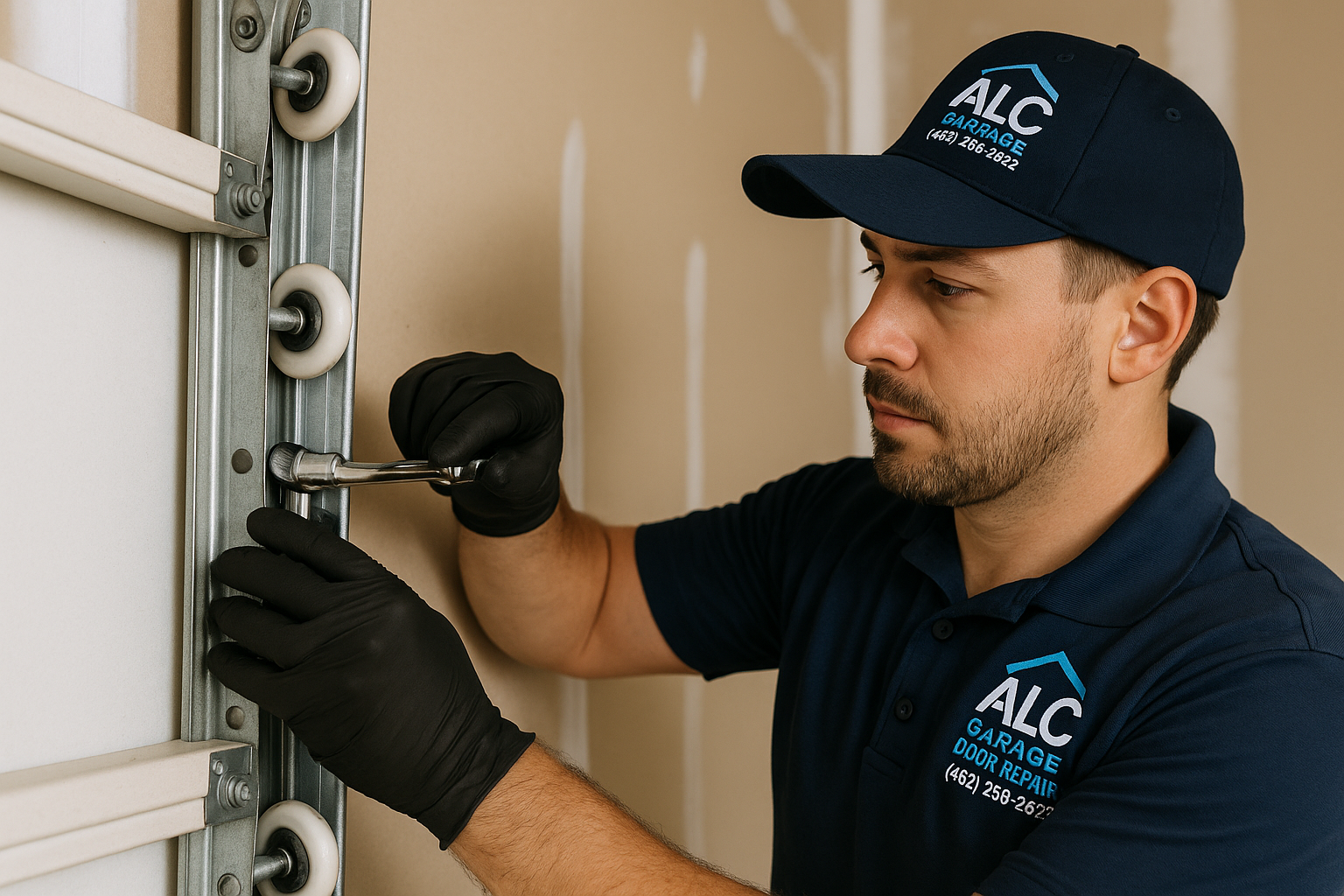 Garage Door Track Repair in Ramona