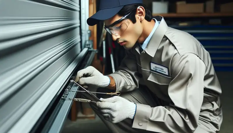 Garage Door Track Repair — Four Corners